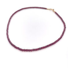 Load image into Gallery viewer, Beaded Garnet Necklace