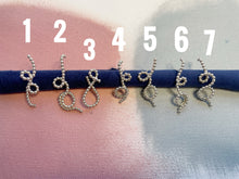 Load image into Gallery viewer, Twisty Beaded Silver Earrings