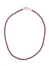 Load image into Gallery viewer, Beaded Garnet Necklace