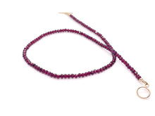 Load image into Gallery viewer, Beaded Garnet Necklace