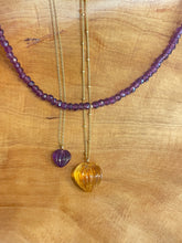 Load image into Gallery viewer, Citrine Heart Necklace