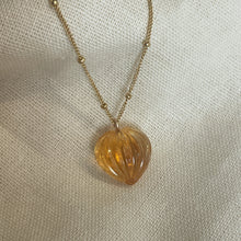 Load image into Gallery viewer, Citrine Heart Necklace