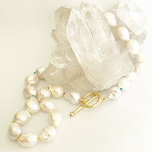 Load image into Gallery viewer, Rainbow Knotted Baroque Pearl Necklace
