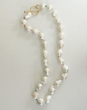 Load image into Gallery viewer, Rainbow Knotted Baroque Pearl Necklace