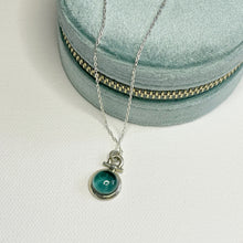 Load image into Gallery viewer, London Blue Topaz Hinge Necklace