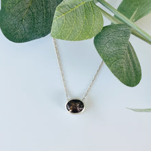 Load image into Gallery viewer, Smoky Quartz Oval Necklace