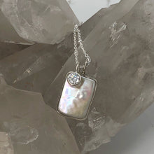 Load image into Gallery viewer, Pearl and Moissanite Necklace