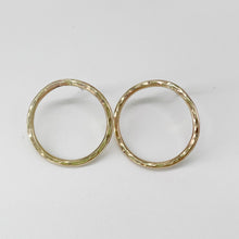 Load image into Gallery viewer, Hammered Brass Shape Earrings
