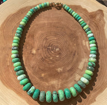 Load image into Gallery viewer, Graduated Chrysoprase Necklace