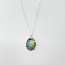 Load image into Gallery viewer, Single Labradorite Necklace