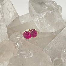 Load image into Gallery viewer, 6mm Ruby Studs