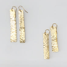 Load image into Gallery viewer, Hammered Brass Earrings