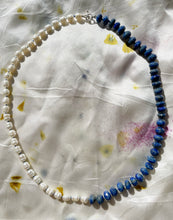 Load image into Gallery viewer, Half Pearl Half Lapis Necklace