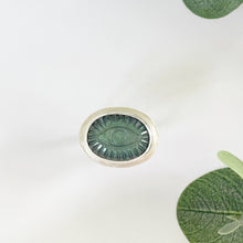 Load image into Gallery viewer, Teal Labradorite Evil Eye Ring
