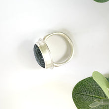 Load image into Gallery viewer, Teal Labradorite Evil Eye Ring