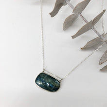 Load image into Gallery viewer, Kyanite Pool Frame Necklace