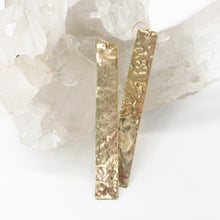 Load image into Gallery viewer, Hammered Brass Earrings
