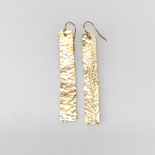 Load image into Gallery viewer, Hammered Brass Earrings