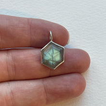 Load image into Gallery viewer, Labradorite Hexagon Charms
