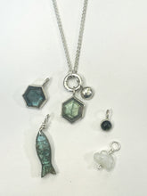 Load image into Gallery viewer, Labradorite Hexagon Charms
