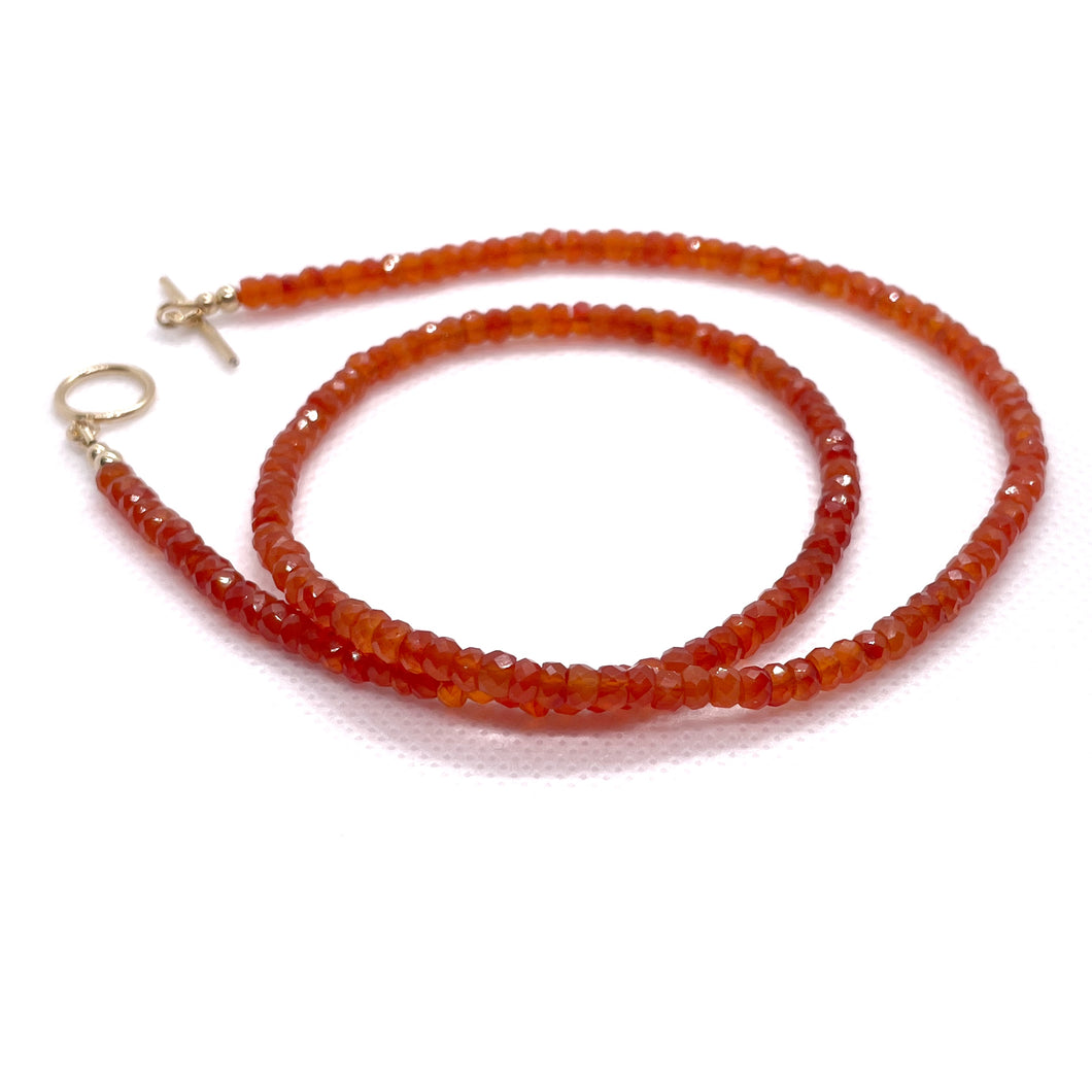 Beaded Carnelian Necklace