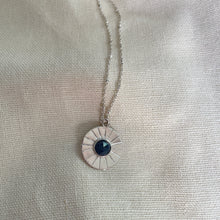 Load image into Gallery viewer, Burn Bright Sapphire Starburst Necklace

