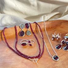 Load image into Gallery viewer, Beaded Garnet Necklace
