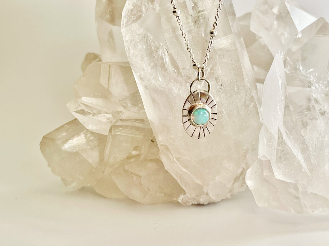 Opal Starbust Necklace