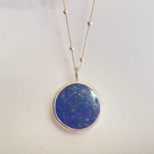 Load image into Gallery viewer, Lapis Lazuli Coin Pendant
