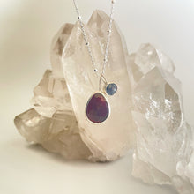 Load image into Gallery viewer, Garnet and Sapphire Necklace
