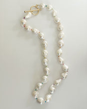 Load image into Gallery viewer, Rainbow Knotted Baroque Pearl Necklace
