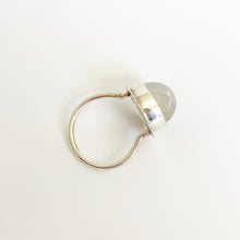 Load image into Gallery viewer, Green Gumdrop Moonstone Ring (size 10-11)
