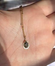 Load image into Gallery viewer, Pear Salt and Pepper Diamond Necklace
