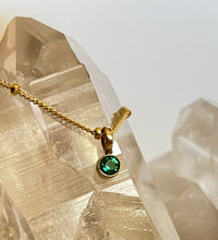 Load image into Gallery viewer, Tiny Lab Emerald Necklace
