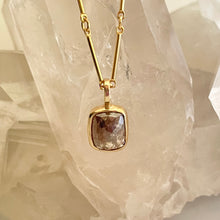 Load image into Gallery viewer, Red Diamond Set in 14 kt Gold
