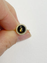 Load image into Gallery viewer, Tourmaline Beaded Gold Ring
