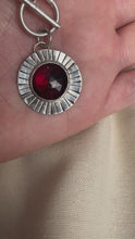 Load and play video in Gallery viewer, Garnet Starburst Necklace
