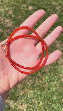 Load and play video in Gallery viewer, Beaded Carnelian Necklace
