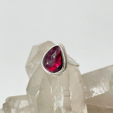 Load image into Gallery viewer, Silver and Garnet Ring
