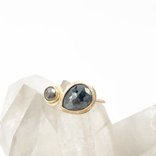 Load image into Gallery viewer, Black and Grey Diamond Ring

