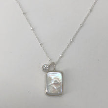 Load image into Gallery viewer, Pearl and Moissanite Necklace
