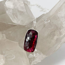 Load image into Gallery viewer, Rectangle Garnet Pendant
