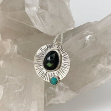 Load image into Gallery viewer, Celestial Spectrolite &amp; Turquoise Pendant
