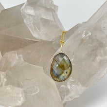 Load image into Gallery viewer, Gold and Labradorite Necklace
