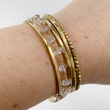 Load image into Gallery viewer, 3 Hammered Brass Bangles
