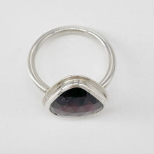 Load image into Gallery viewer, Silver and Garnet Ring
