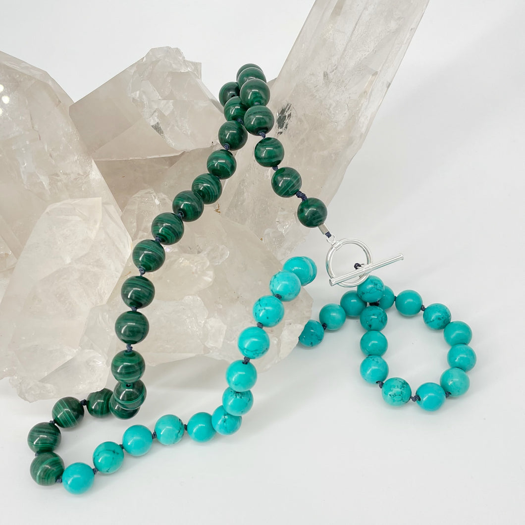 Malachite and Turquoise Necklace