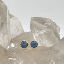 Load image into Gallery viewer, Deep Blue Sapphire Studs
