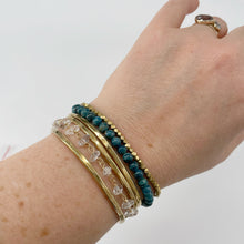 Load image into Gallery viewer, 3 Hammered Brass Bangles
