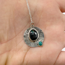 Load image into Gallery viewer, Celestial Spectrolite &amp; Turquoise Pendant
